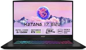 MSI Katana 17 B12UDXK-250XCZ návod, fotka