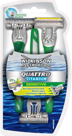 Wilkinson Sword Quattro Titanium Sensitive 3 ks