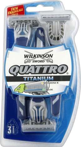 Wilkinson Sword Quattro Titanium for Men 3 ks