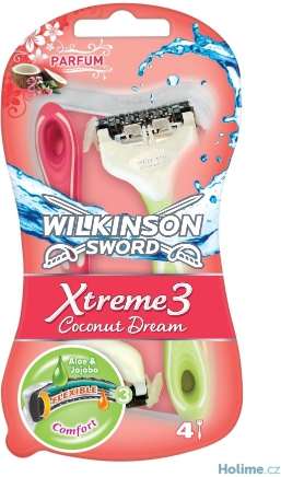 Wilkinson Sword Xtreme 3 Beauty Coconut Dream 4 ks