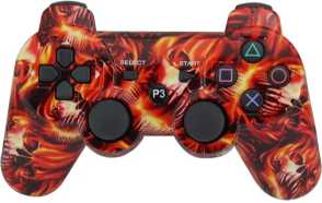 PSko PS3 bezdrátový ovladač Burning Skulls E10027