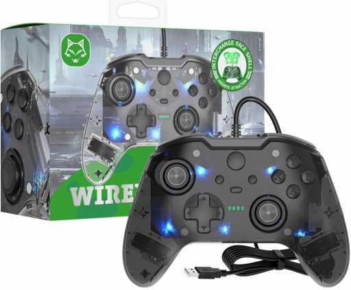 PSko drátový ovaldač pro Xbox One Crystal Black 6813