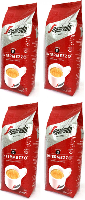 Segafredo Intermezzo zrnková káva 4×1 kg