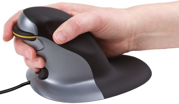 Fellowes Penguin Ambidextrous Vertical Mouse – Medium Wired