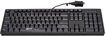 Gett CleanType Easy Basic TKL-105-GCQ-IP68-KGEH-Černá-USB-CH