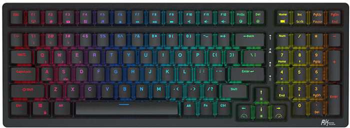 Royal Kludge RK98 RGB Brown switch black